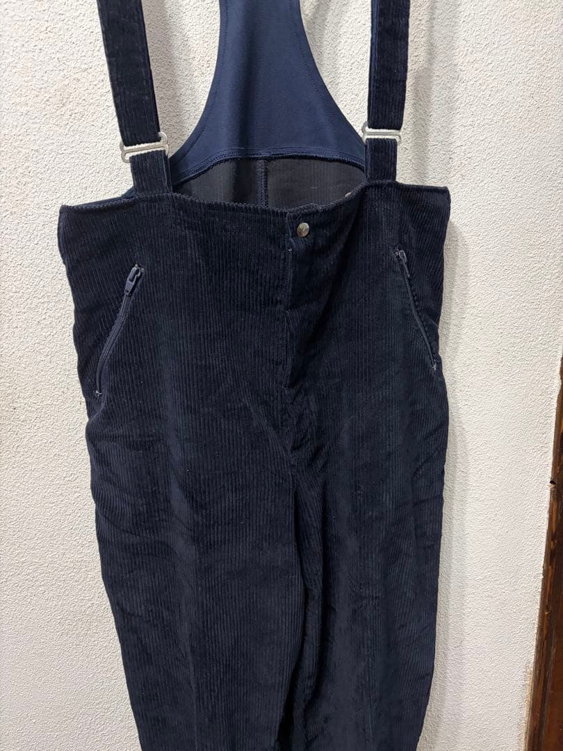 カナダ製　ビンテージ　古着　Bruno ネイビー コーデュロイ オーバーオール