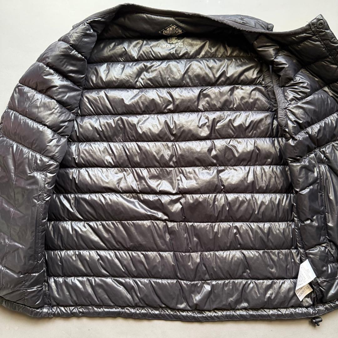 DANTON ダントン インナーダウン ダウンベスト ブラック 黒 34 薄手