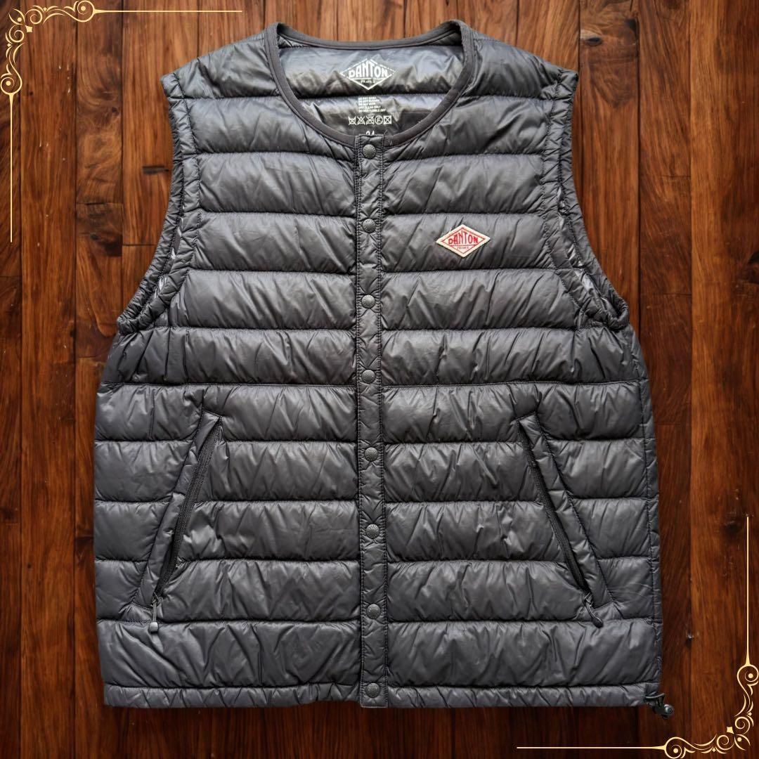 DANTON ダントン インナーダウン ダウンベスト ブラック 黒 34 薄手