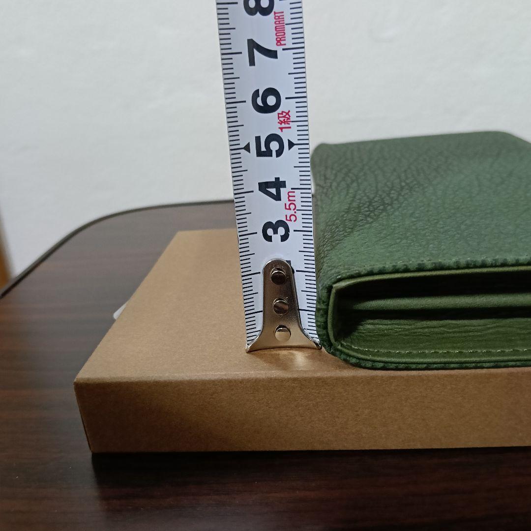 1-248　専用　HIRAMEKI シャーク L字ファスナーマチ付き長財布 利休