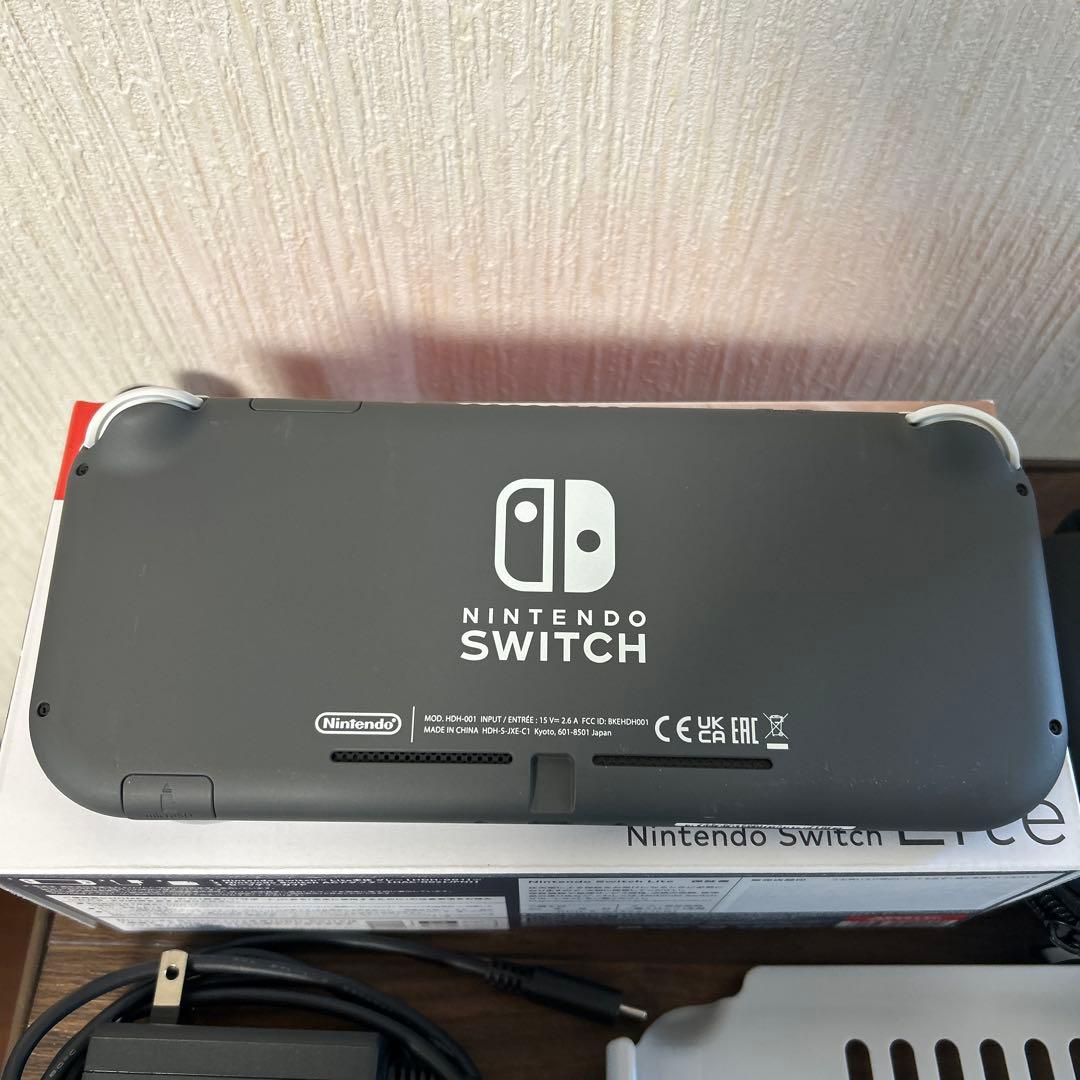 Nintendo Switch Lite グレー 本体と付属品　2024年購入