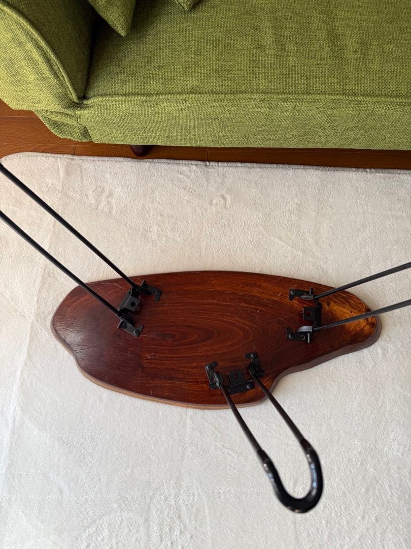 天然木　コーヒーテーブル　サイドテーブル　(一枚板)