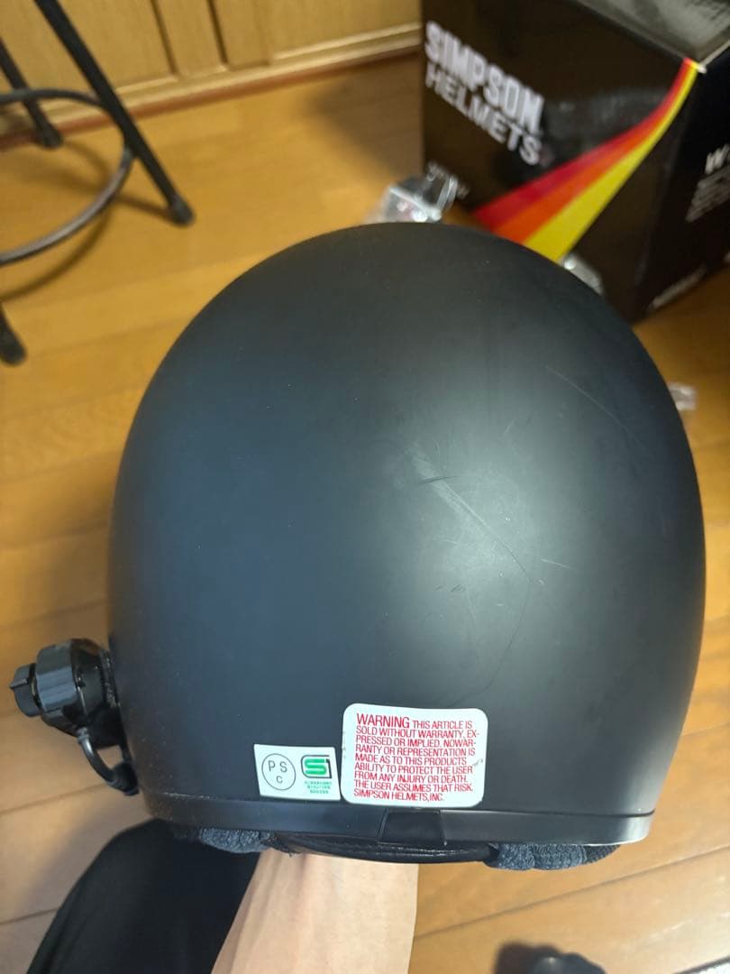 シンプソンM30 マットブラック サイズ 61cm L−XL