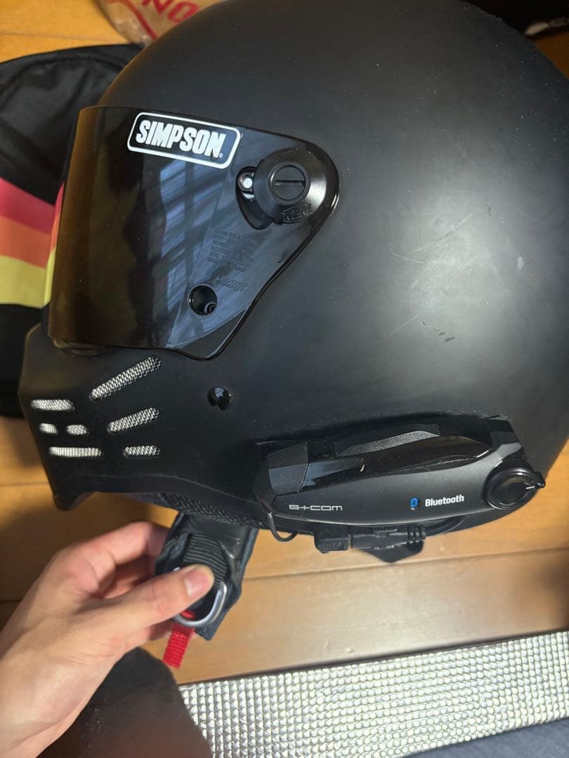 シンプソンM30 マットブラック サイズ 61cm L−XL