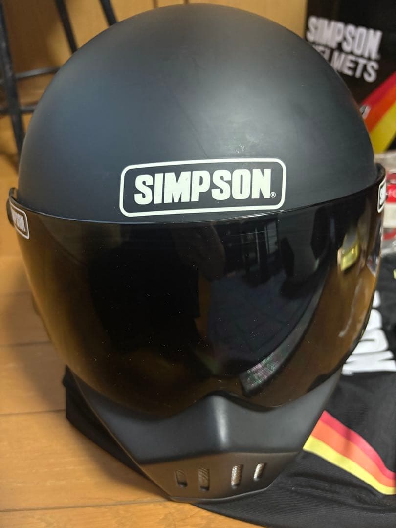 シンプソンM30 マットブラック サイズ 61cm L−XL