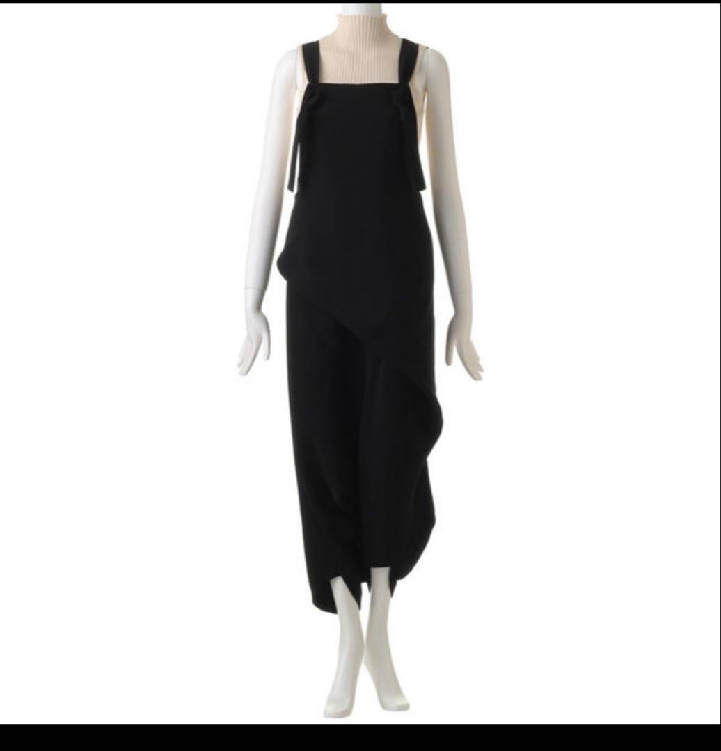 ENFOLD エンフォルド ダブルサテン サルエルサロペット 38