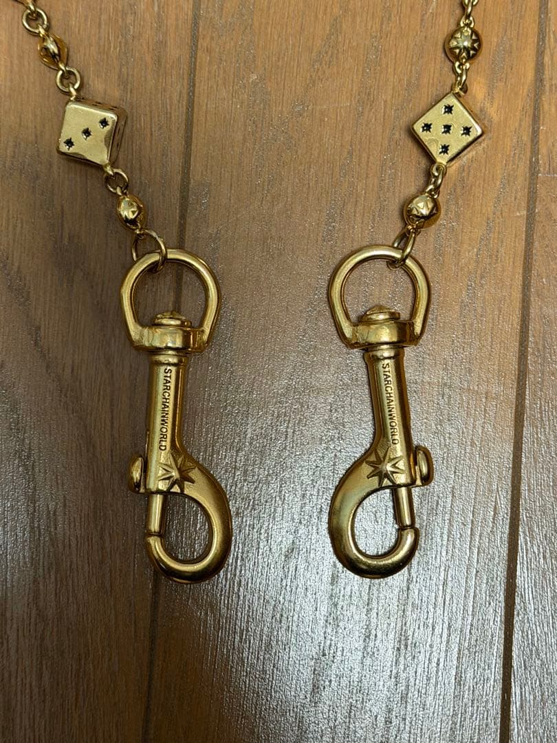 小物 StarChain World GOLD DICE WALLET CHAIN
