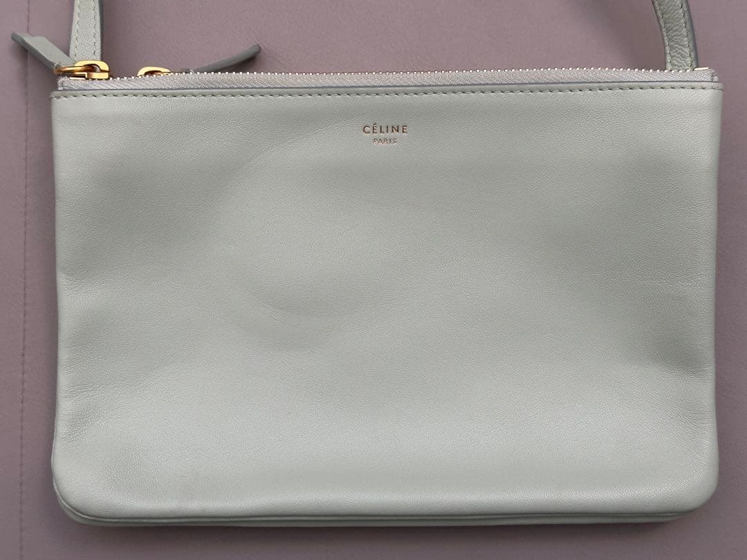 CELINE セリーヌ トリオ　ピスタチオグリーン