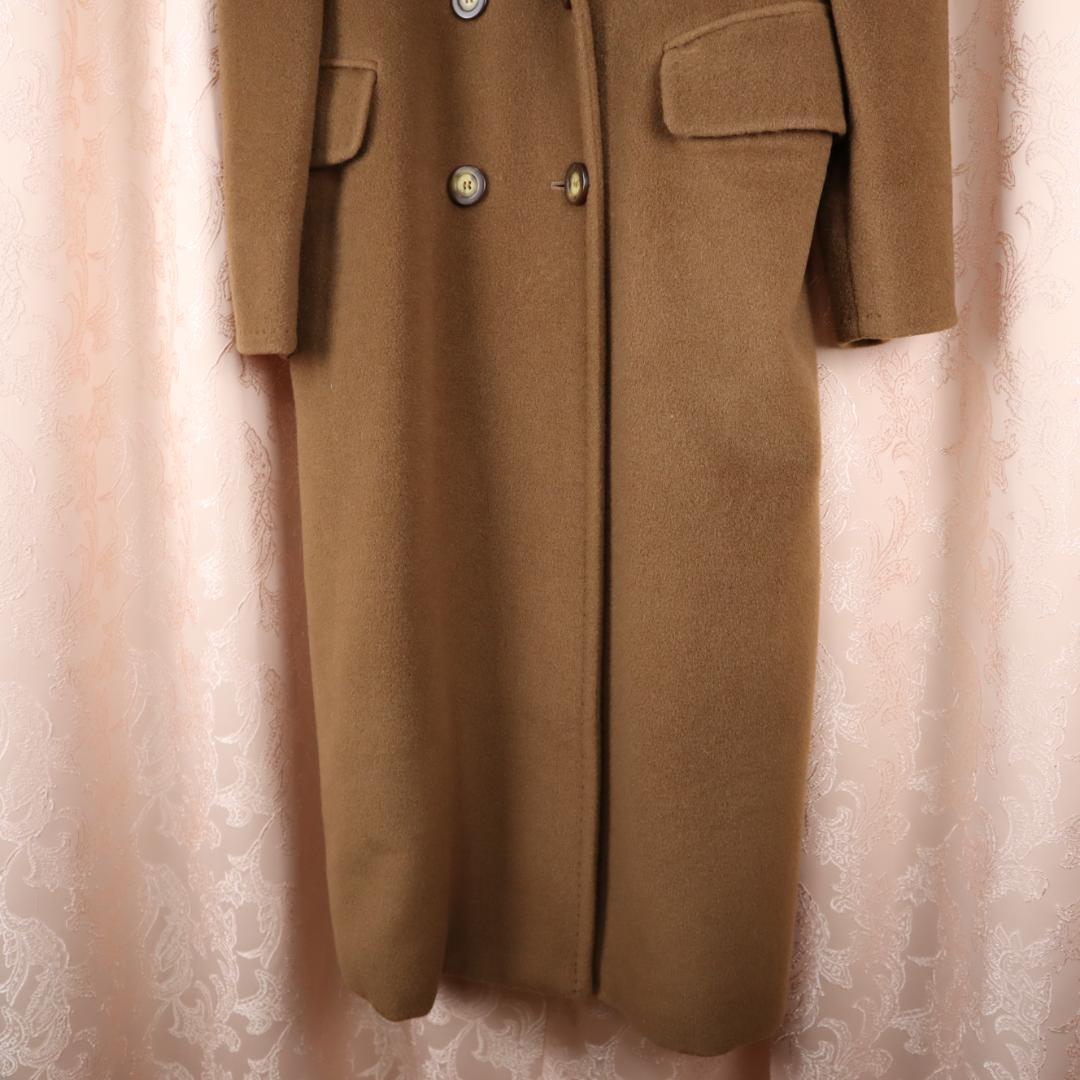 ✨美品✨ マックスマーラ ロングコート カシミヤ混 白タグ ブラウン XL
