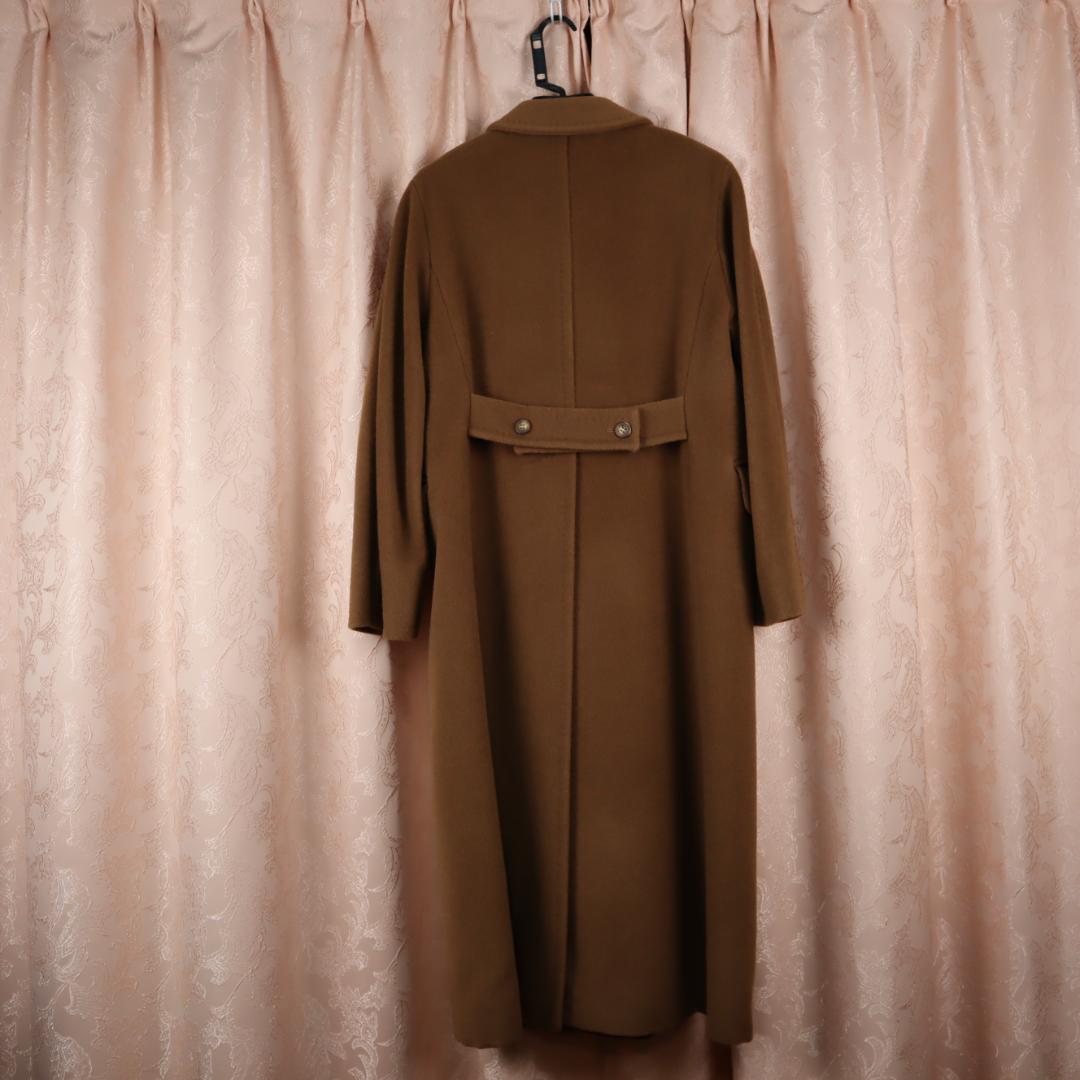 ✨美品✨ マックスマーラ ロングコート カシミヤ混 白タグ ブラウン XL