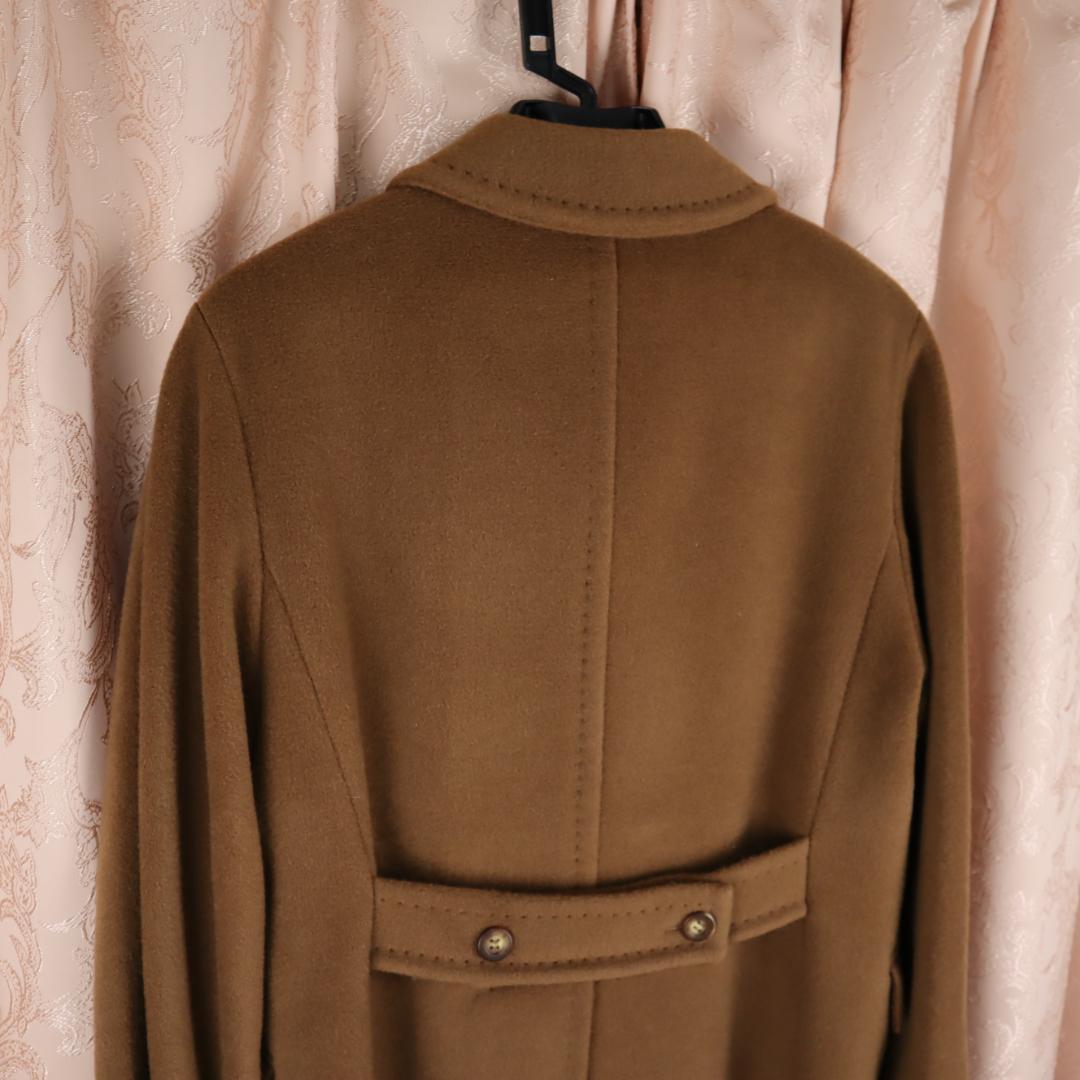 ✨美品✨ マックスマーラ ロングコート カシミヤ混 白タグ ブラウン XL