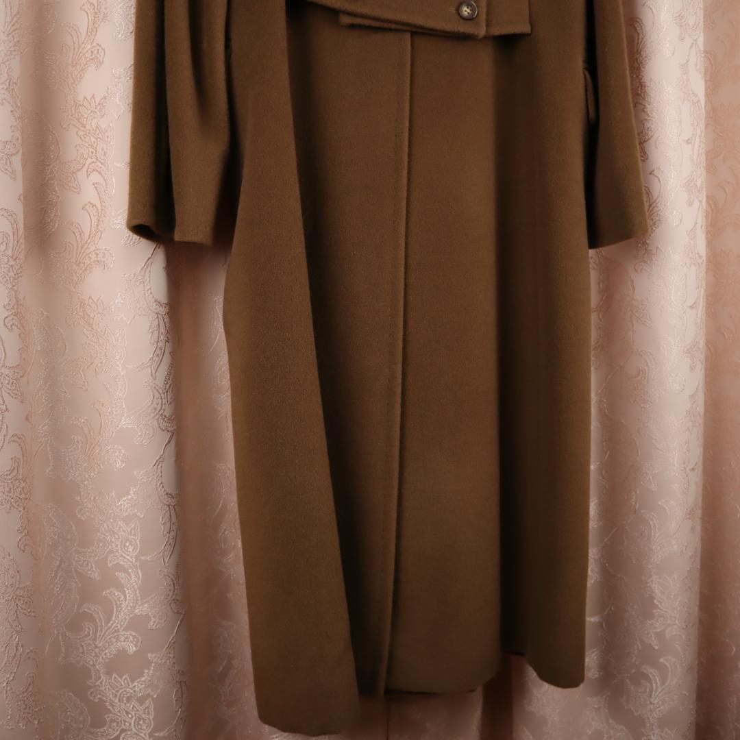 ✨美品✨ マックスマーラ ロングコート カシミヤ混 白タグ ブラウン XL