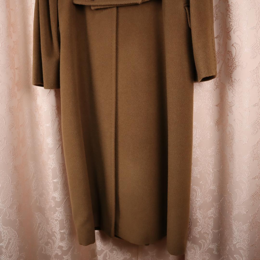 ✨美品✨ マックスマーラ ロングコート カシミヤ混 白タグ ブラウン XL