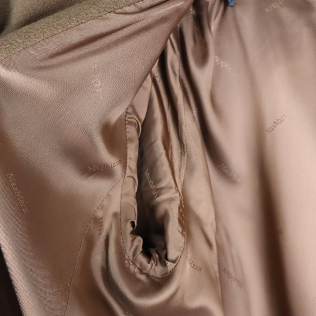 ✨美品✨ マックスマーラ ロングコート カシミヤ混 白タグ ブラウン XL