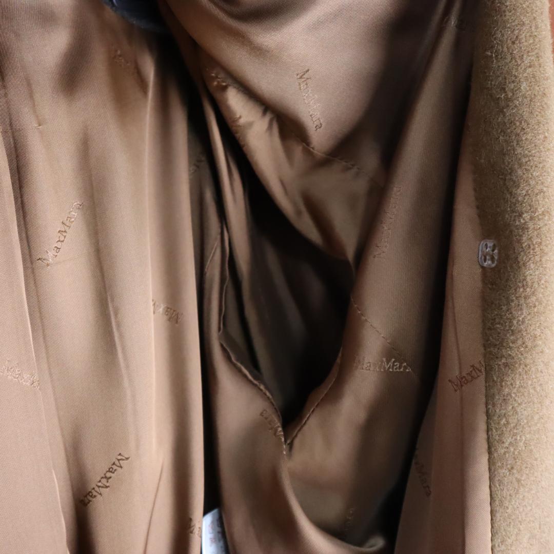 ✨美品✨ マックスマーラ ロングコート カシミヤ混 白タグ ブラウン XL