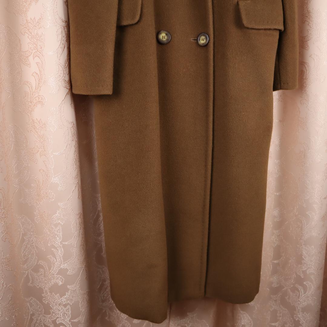 ✨美品✨ マックスマーラ ロングコート カシミヤ混 白タグ ブラウン XL