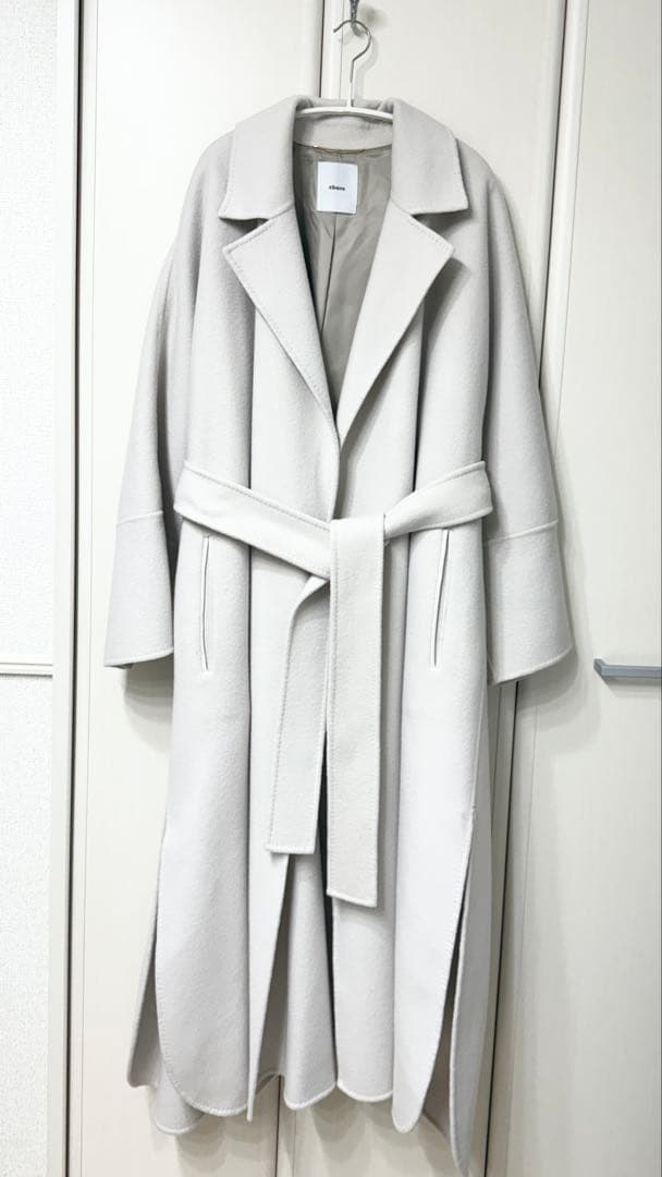 ebure ウール100% ロングコート　36