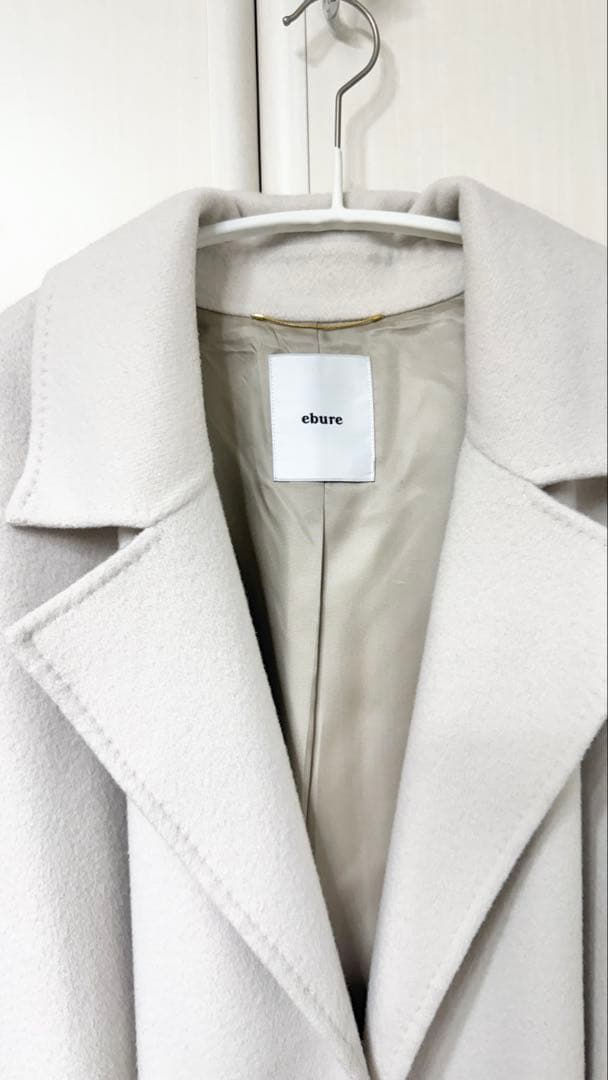 ebure ウール100% ロングコート　36