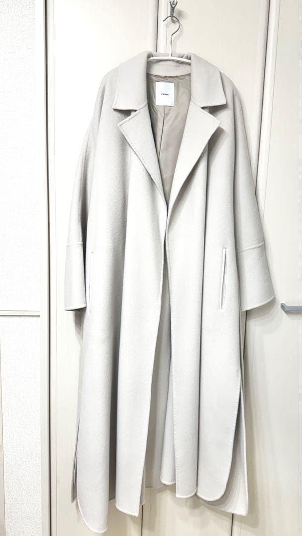 ebure ウール100% ロングコート　36