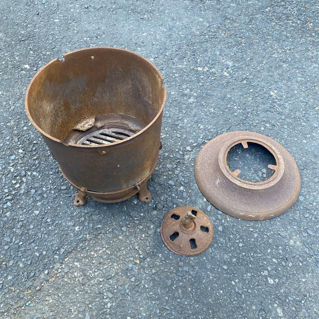 鋳鉄 薪ストーブ 七輪　暖房器具　高さ45cm