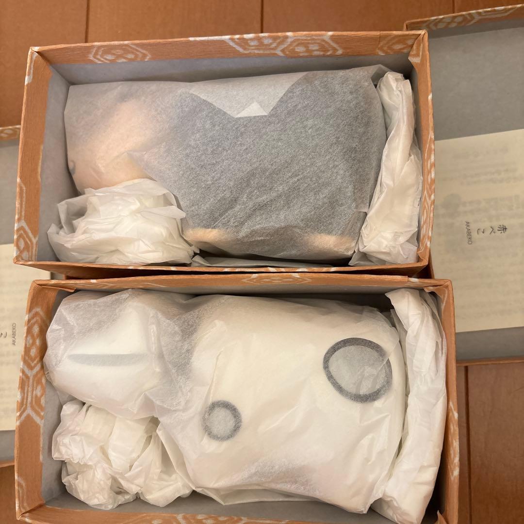 ダリ 赤べこ　ひげべこ　2体セット