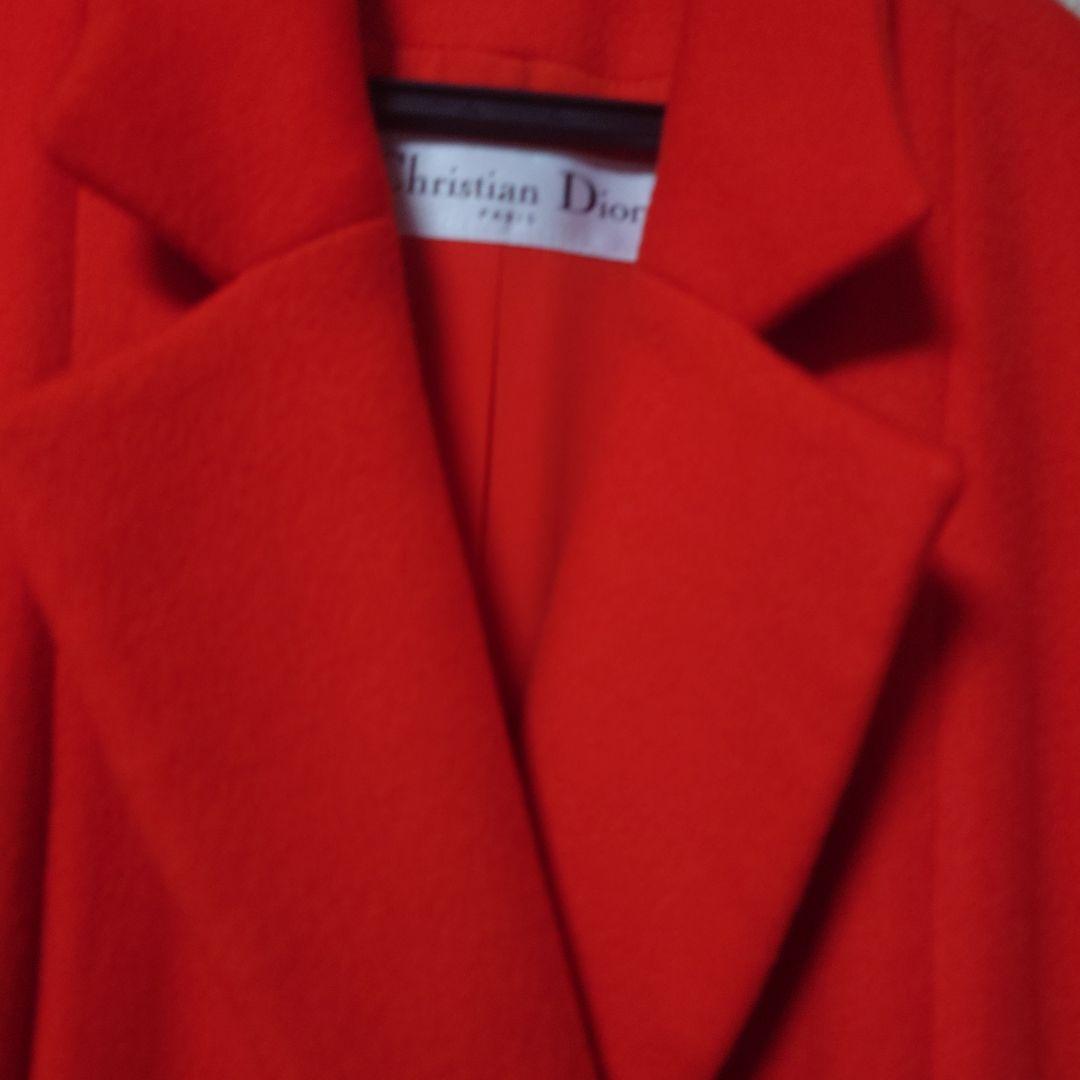 Christian Dior ダブルブレストコート オレンジ