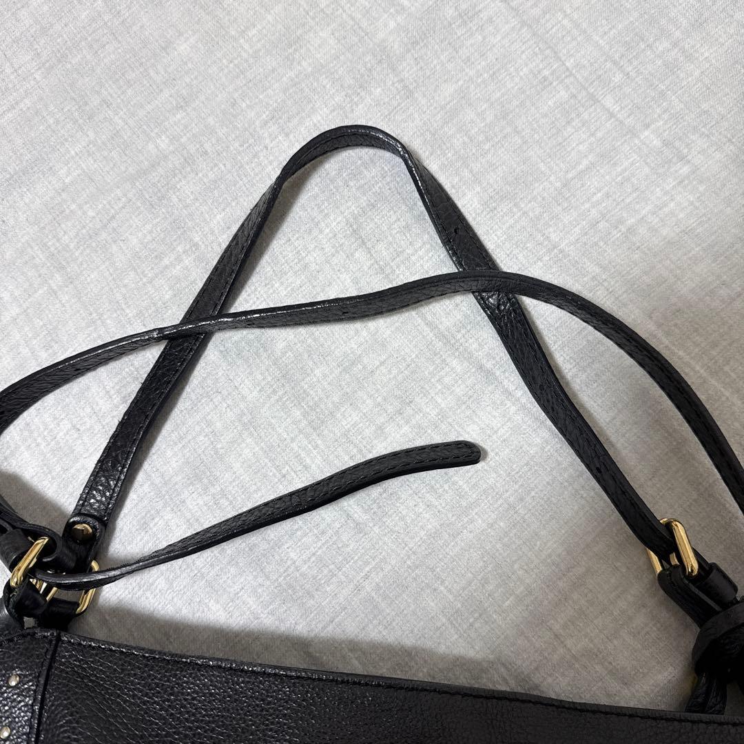 ジャンニキャリーニ トートバッグ 本革 ブラック イタリア製