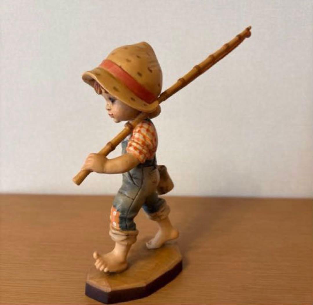 【希少品・美品】アンリ人形（大）「Fisher Boy」18センチ