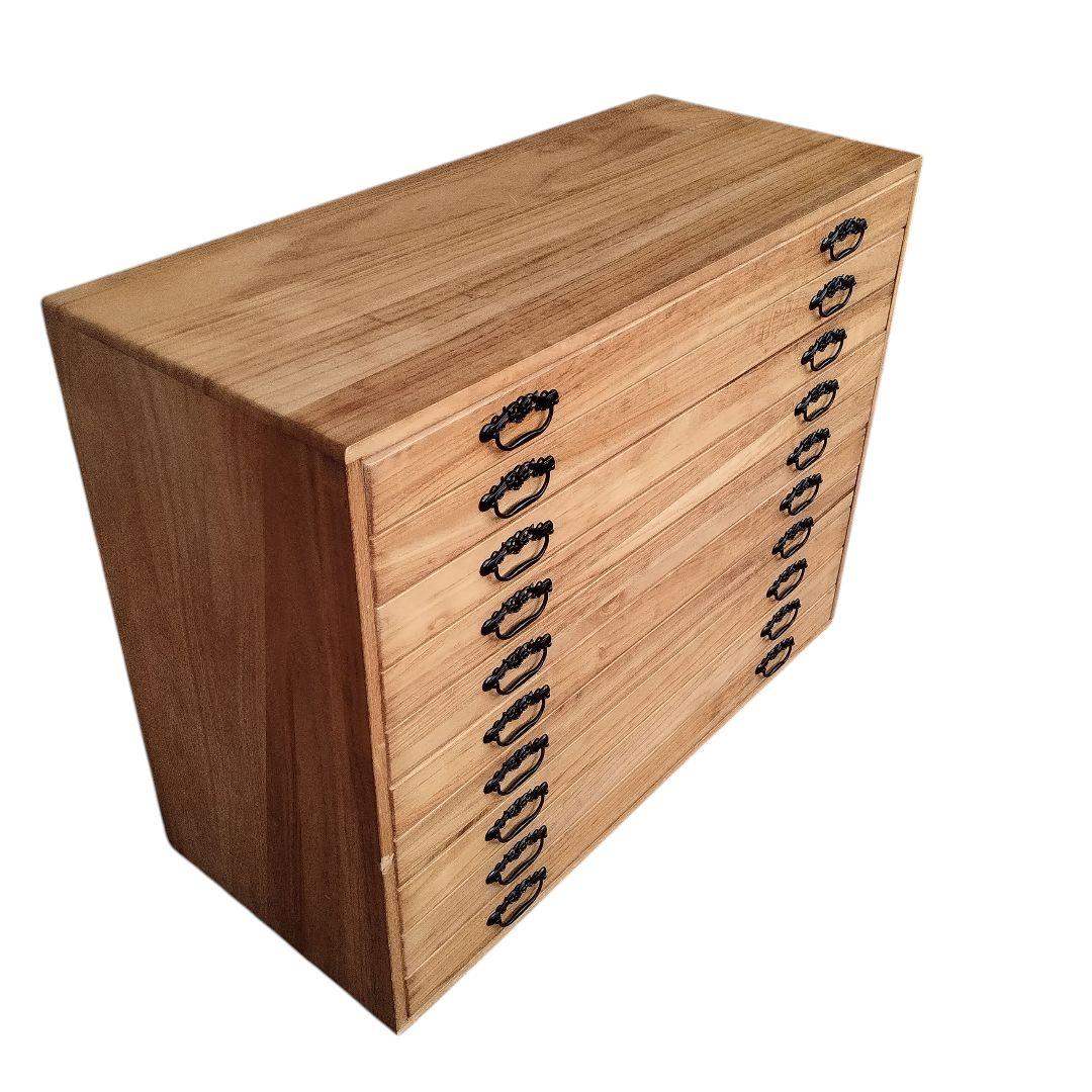 桐箪笥 桐たんす 10段 和服 着物 衣裳箱 アンティーク