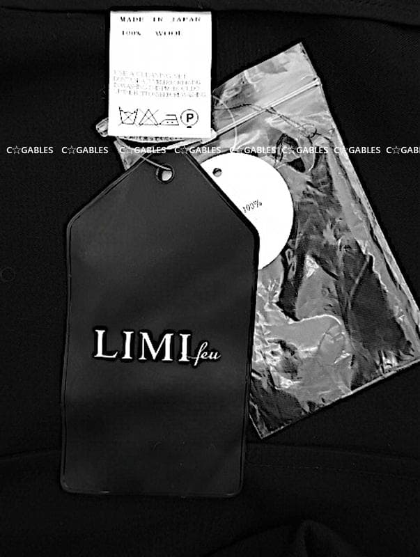 LIMI feu リミフゥ　定番商品　ウールギャバジンベスト　ヨウジヤマモト
