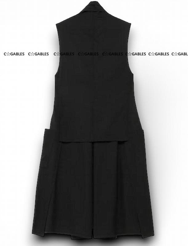 LIMI feu リミフゥ　定番商品　ウールギャバジンベスト　ヨウジヤマモト