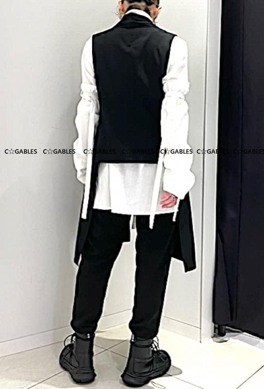 LIMI feu リミフゥ　定番商品　ウールギャバジンベスト　ヨウジヤマモト