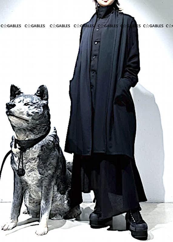 LIMI feu リミフゥ　定番商品　ウールギャバジンベスト　ヨウジヤマモト