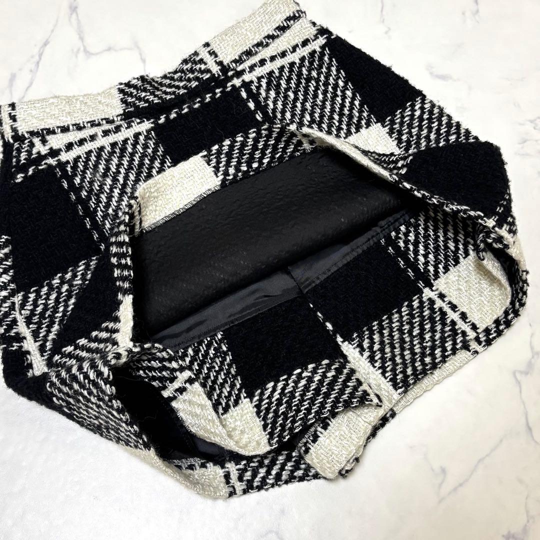 【美品】 sheller ブロックチェック キュロット