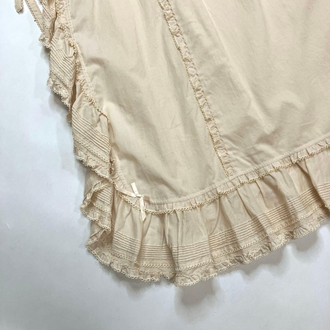 ふ*あ様 【美品】ピンクハウス 生成 バラ刺繍使い 綿ローンタブリエ/2023年