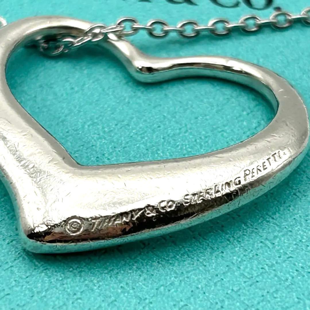 【希少】TIFFANY&Co. オープンハート ネックレス ラージ XL