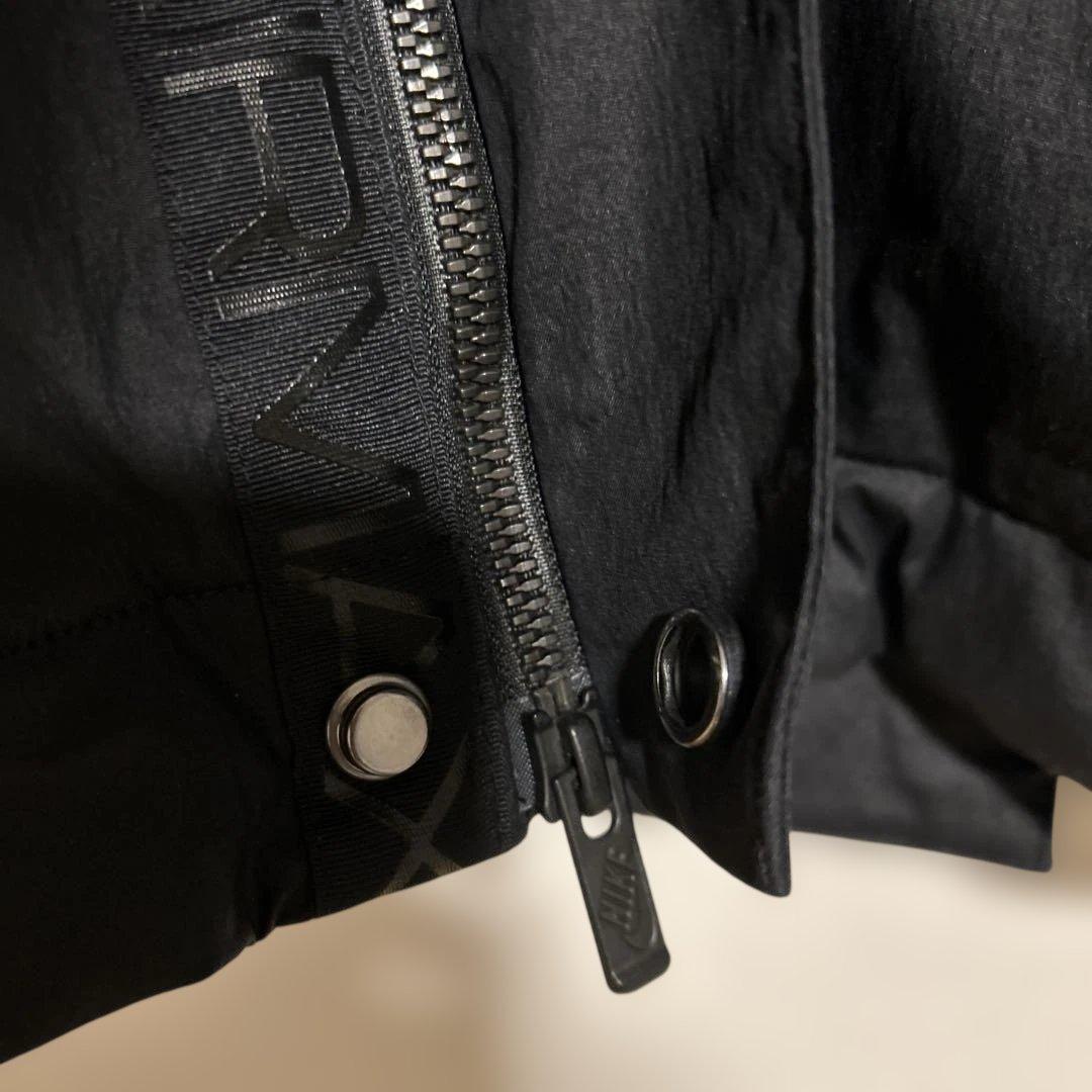 【ナイキエアマックス×鹿島アントラーズ】中綿ベンチコート　ブラック　ナイロン　Ｌ