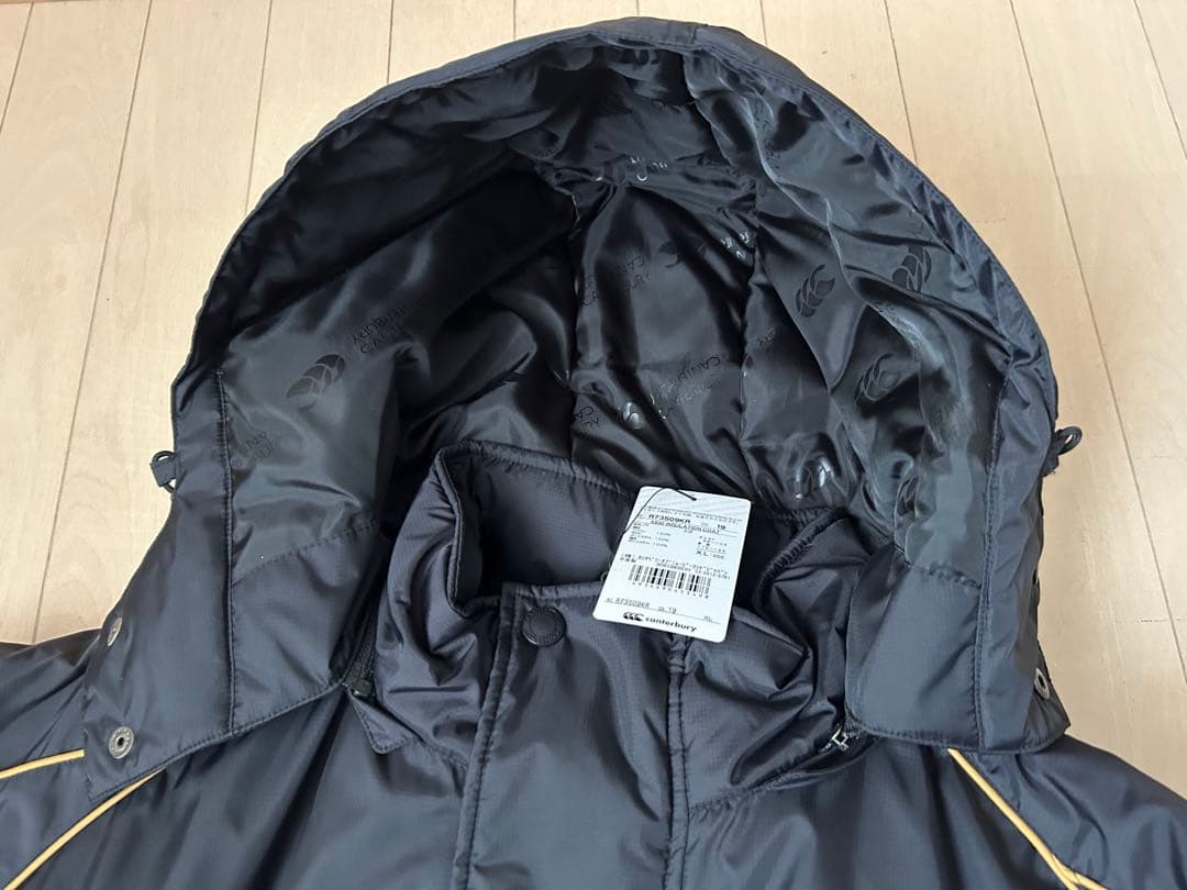 貴重 慶應大学ラグビー部 カンタベリー インサレーションコート XL 黒