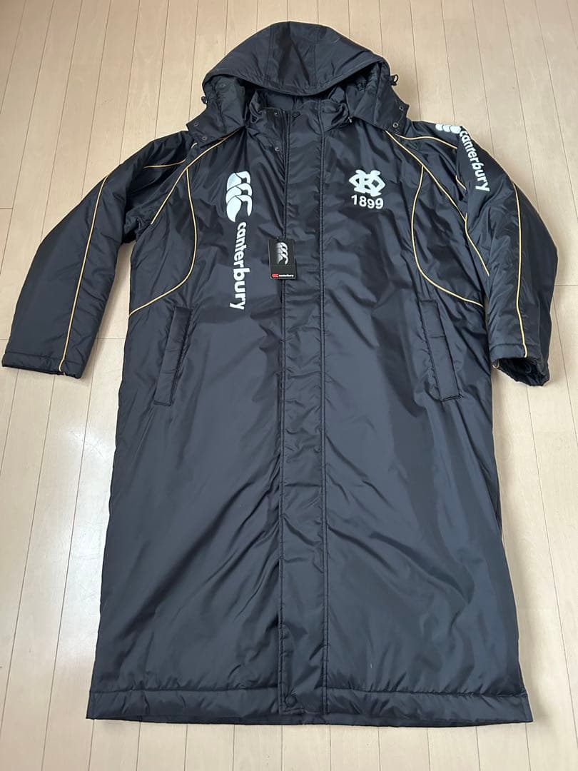 貴重 慶應大学ラグビー部 カンタベリー インサレーションコート XL 黒