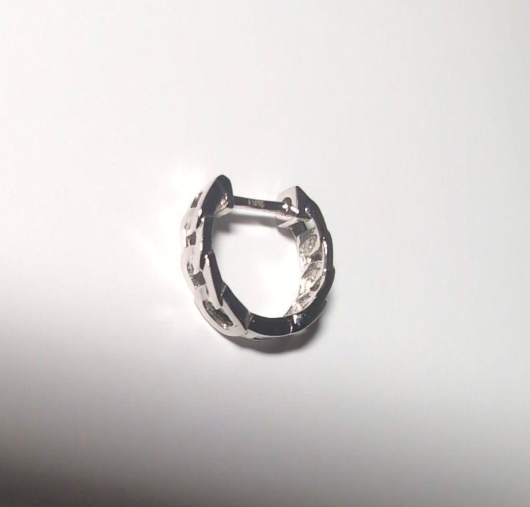 K18WG フープピアス片耳