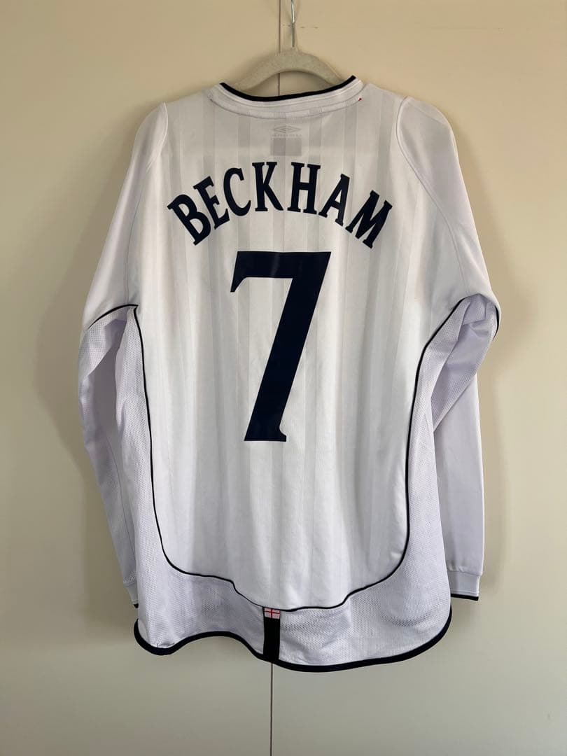 2002 W杯 イングランド代表 ベッカム 7 長袖 ユニフォーム