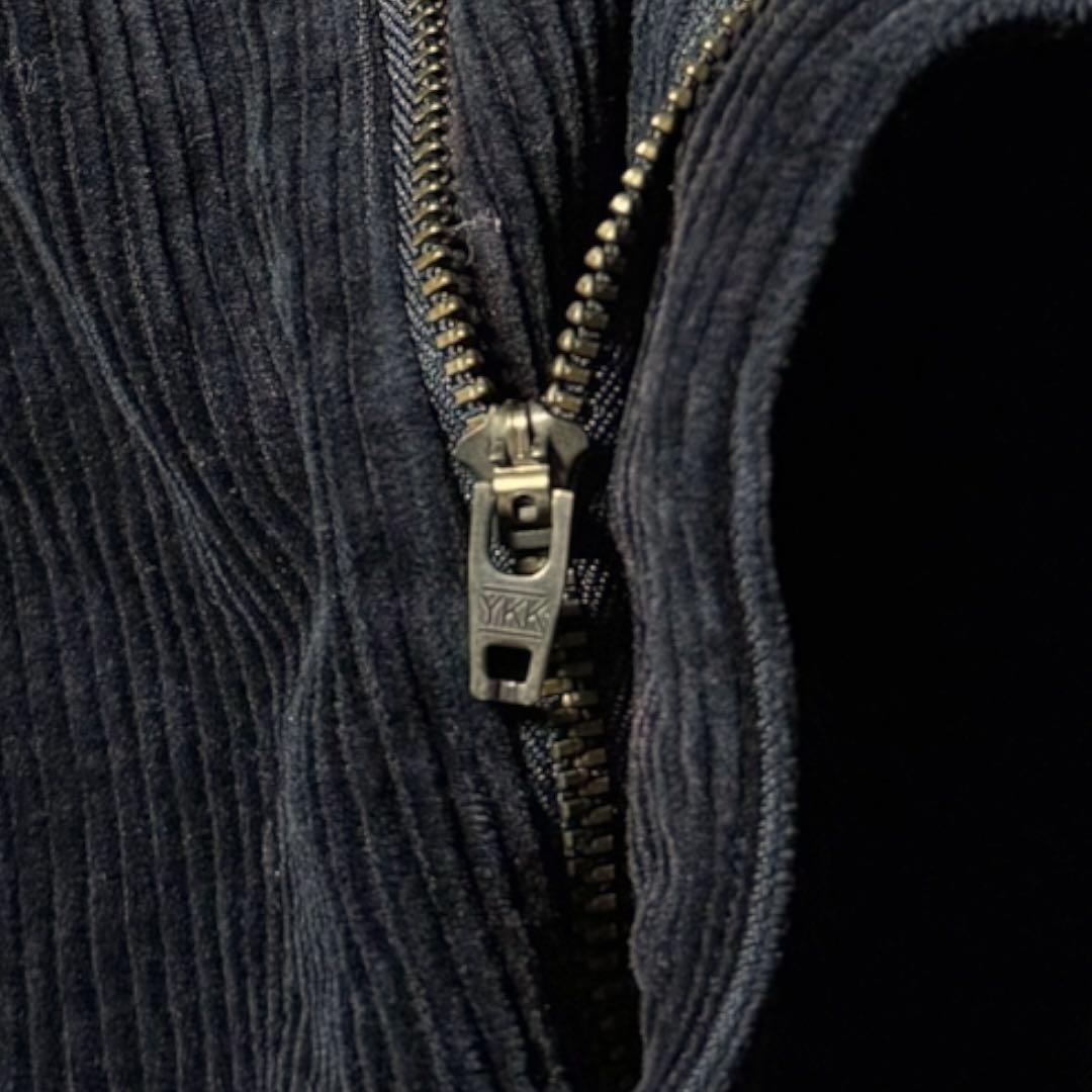 2322 古着90sポロバイラルフローレンコーデュロイパンツ太畝ANDREW黒