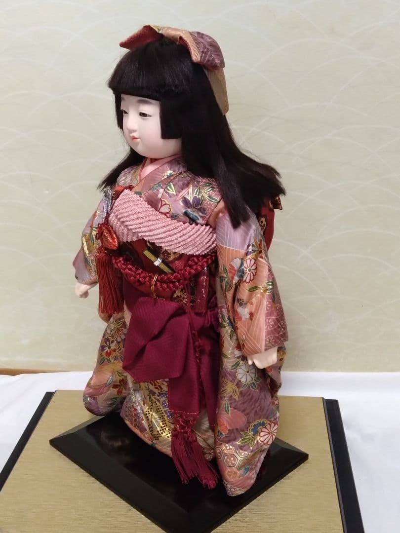 市松人形　東玉作　高さ42cm　日本人形　雛人形　和服　女の子のお人形