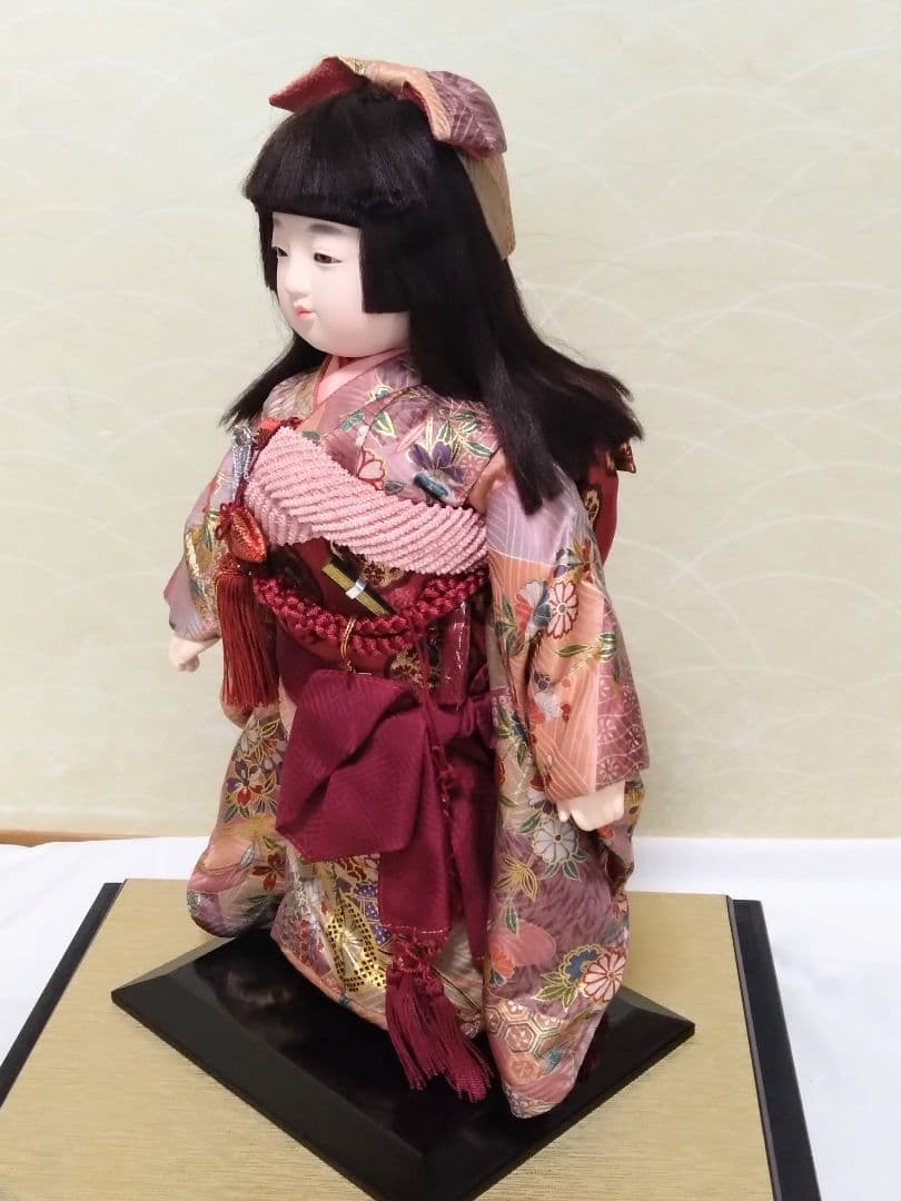 市松人形　東玉作　高さ42cm　日本人形　雛人形　和服　女の子のお人形