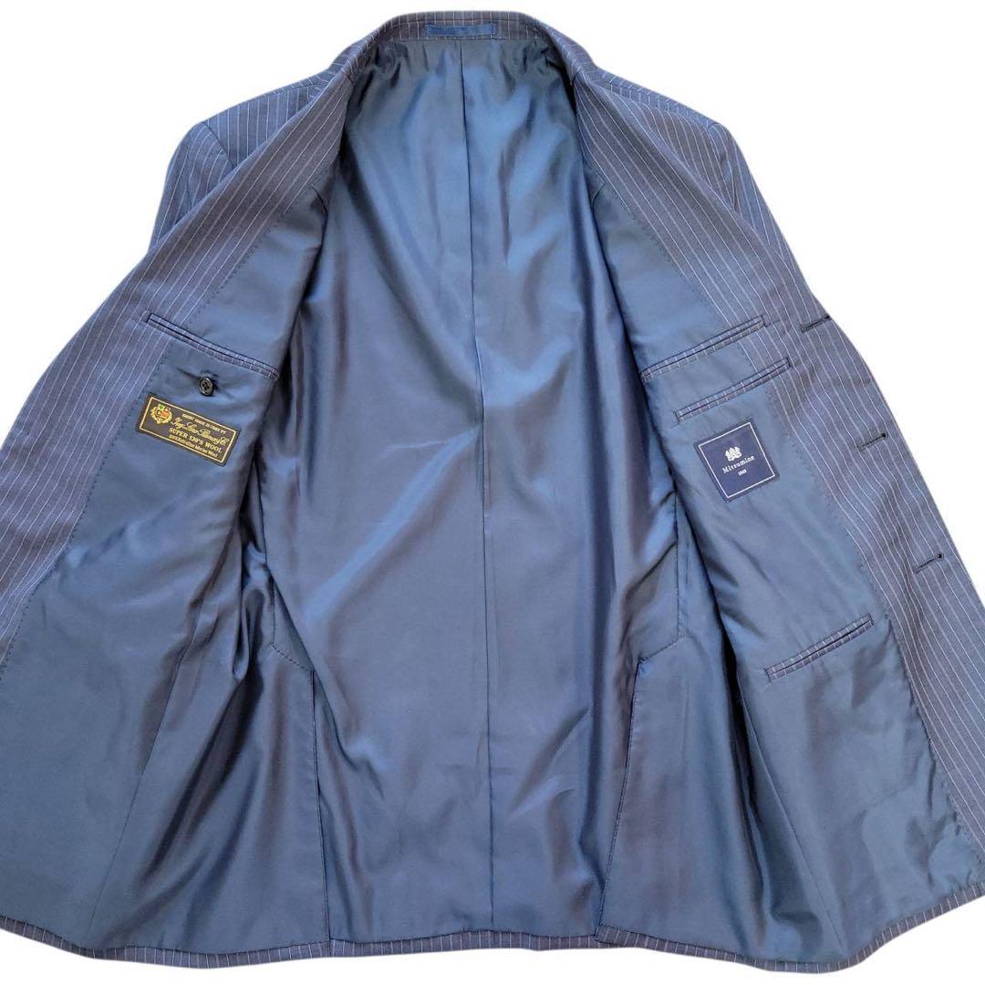 未使用品級　サイズXL ロロピアーナ　ストライプ　スーツセットアップ