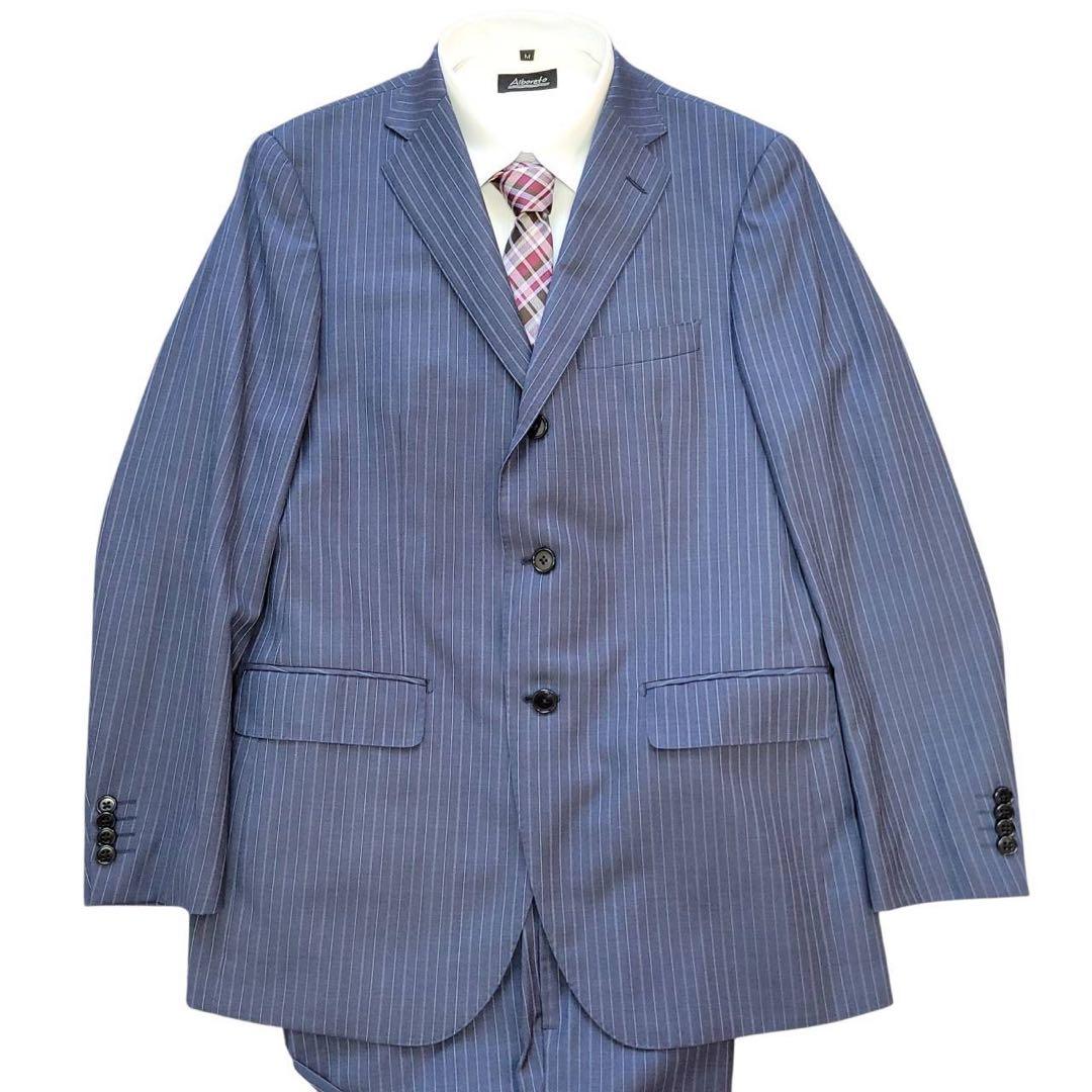 未使用品級　サイズXL ロロピアーナ　ストライプ　スーツセットアップ
