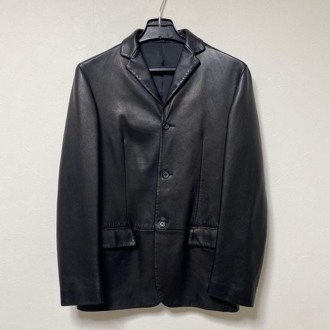 クリーニング済 JILSANDER ジルサンダー レザー ジャケット