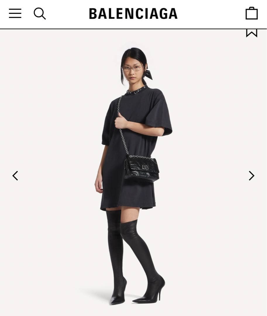 新品　バレンシアガ　ブラック の ウィメンズ MONACO バッグ ミニ