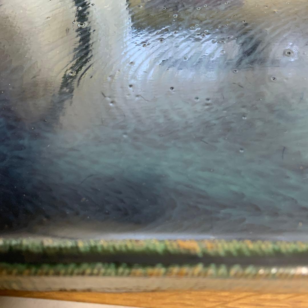 ￼22,000円　金谷ホテル創業150周年記念　益子焼　織部　角皿　限定品