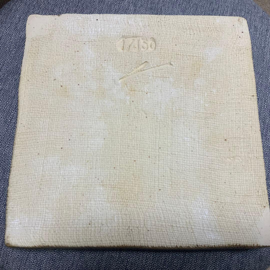 ￼22,000円　金谷ホテル創業150周年記念　益子焼　織部　角皿　限定品